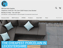 Tablet Screenshot of hbspecialistsupplies.com